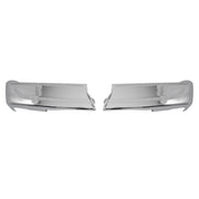 Fit For Ford F-150 21-24 Chrome Steel Rear Bumper End Cap w/o Sensor Holes