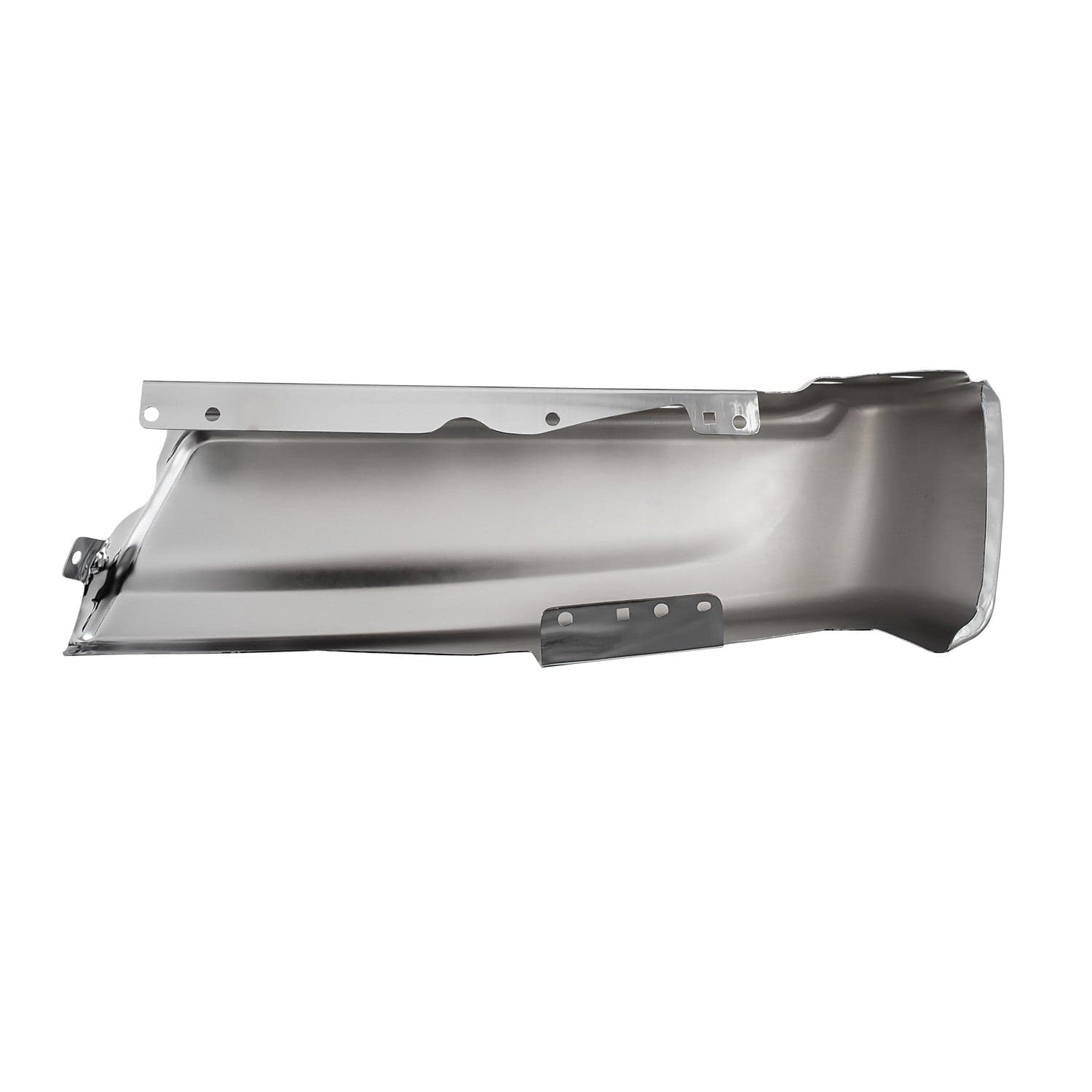 Fit For Ford F-150 21-24 Chrome Steel Rear Bumper End Cap w/o Sensor Holes