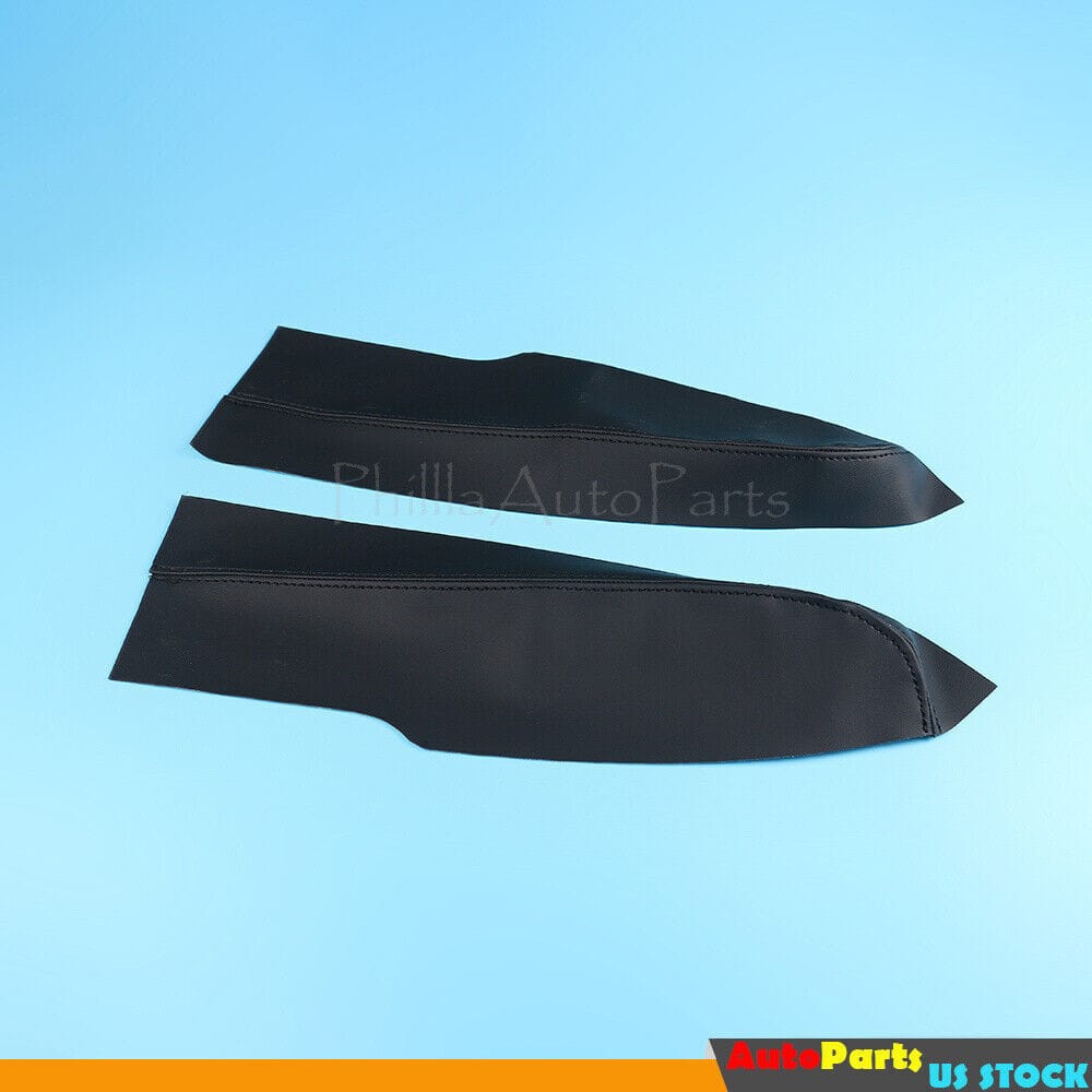 Fit For Honda Civic 06-11 Replacement Vinyl Door Panels Armrest Cover Black 2Pcs