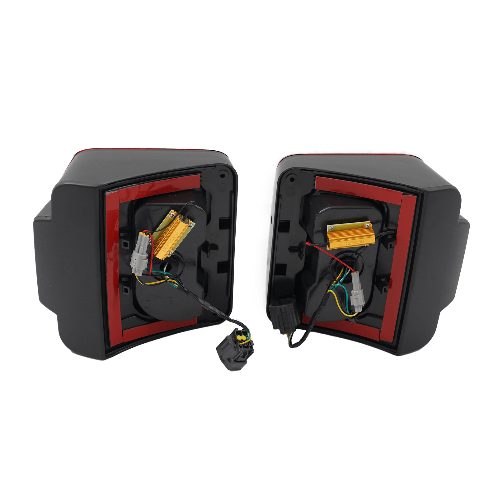 Fit For Wrangler JK Sport 2007-2018 Pair L R Rear Red Tail lights