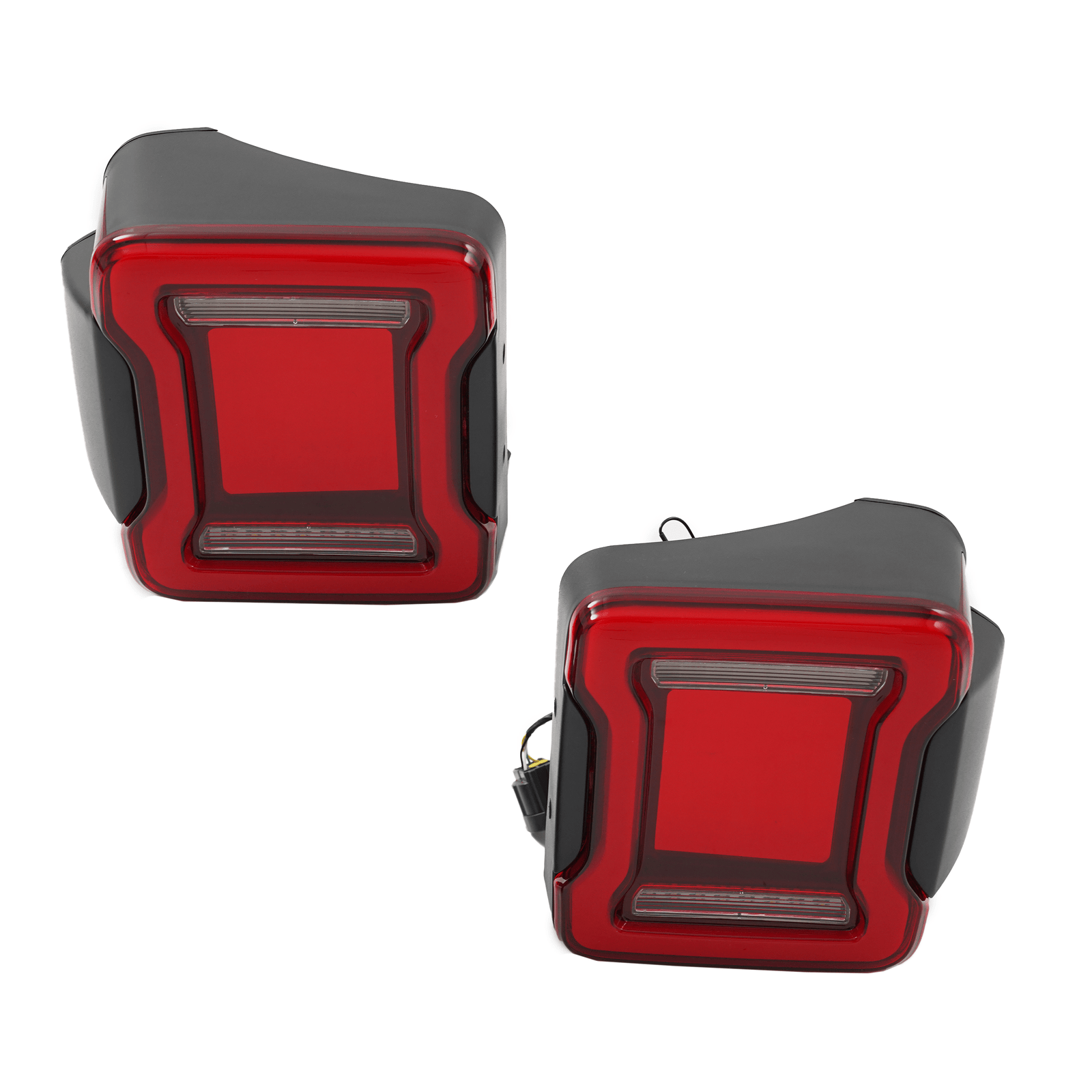 Fit For Wrangler JK Sport 2007-2018 Pair L R Rear Red Tail lights