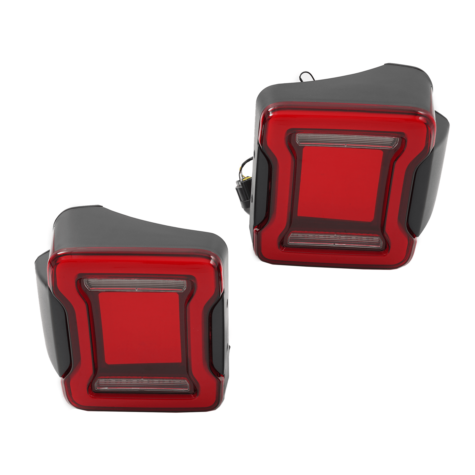 Fit For Wrangler JK Sport 2007-2018 Pair L R Rear Red Tail lights