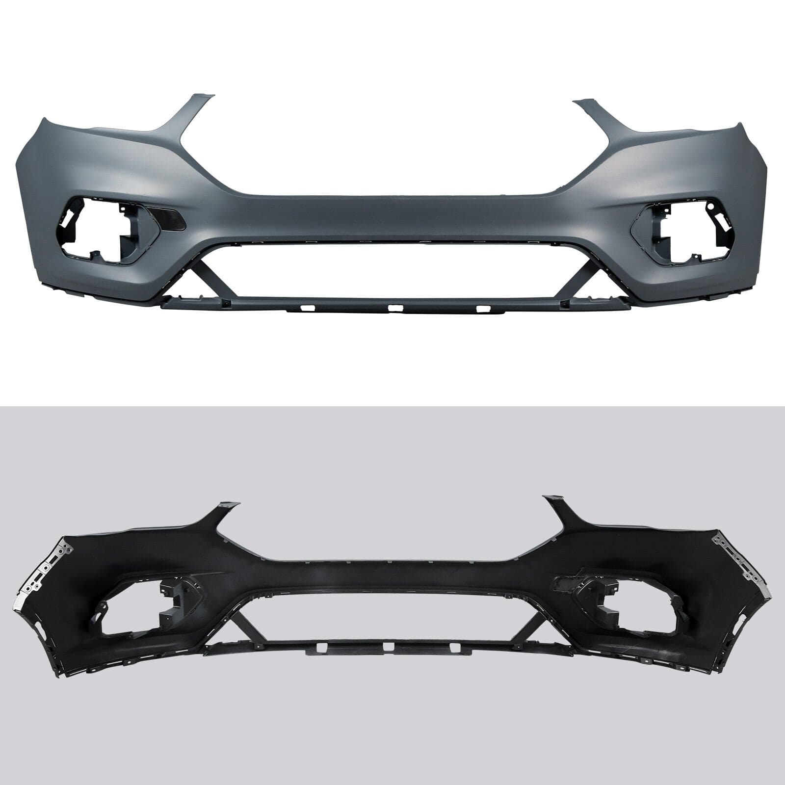 Front Bumper Cover Fit For Ford Escape 2017-2019 Primed Plastic Black Style NEW
