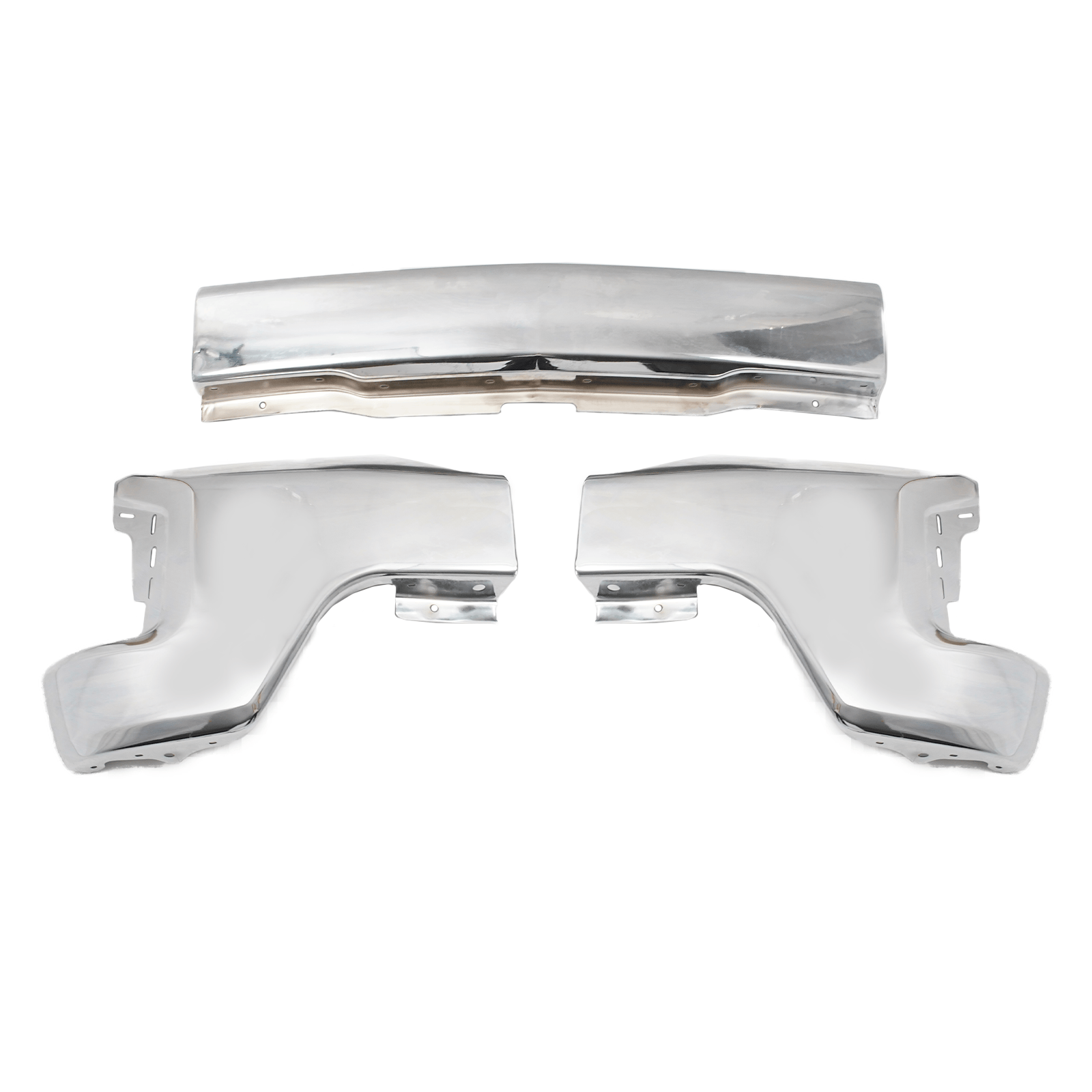 Front Bumper Face Bar Chrome Steel Fit For Chevy Silverado 1500 2019-2021
