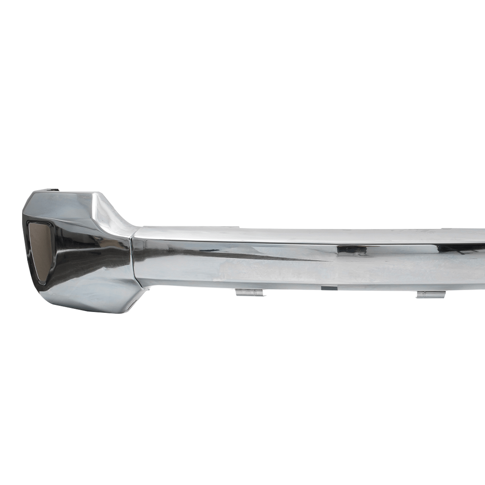 Front Bumper Face Bar w/Fog Light Hole Chrome Fit For Chevy Silverado 1500 16-19