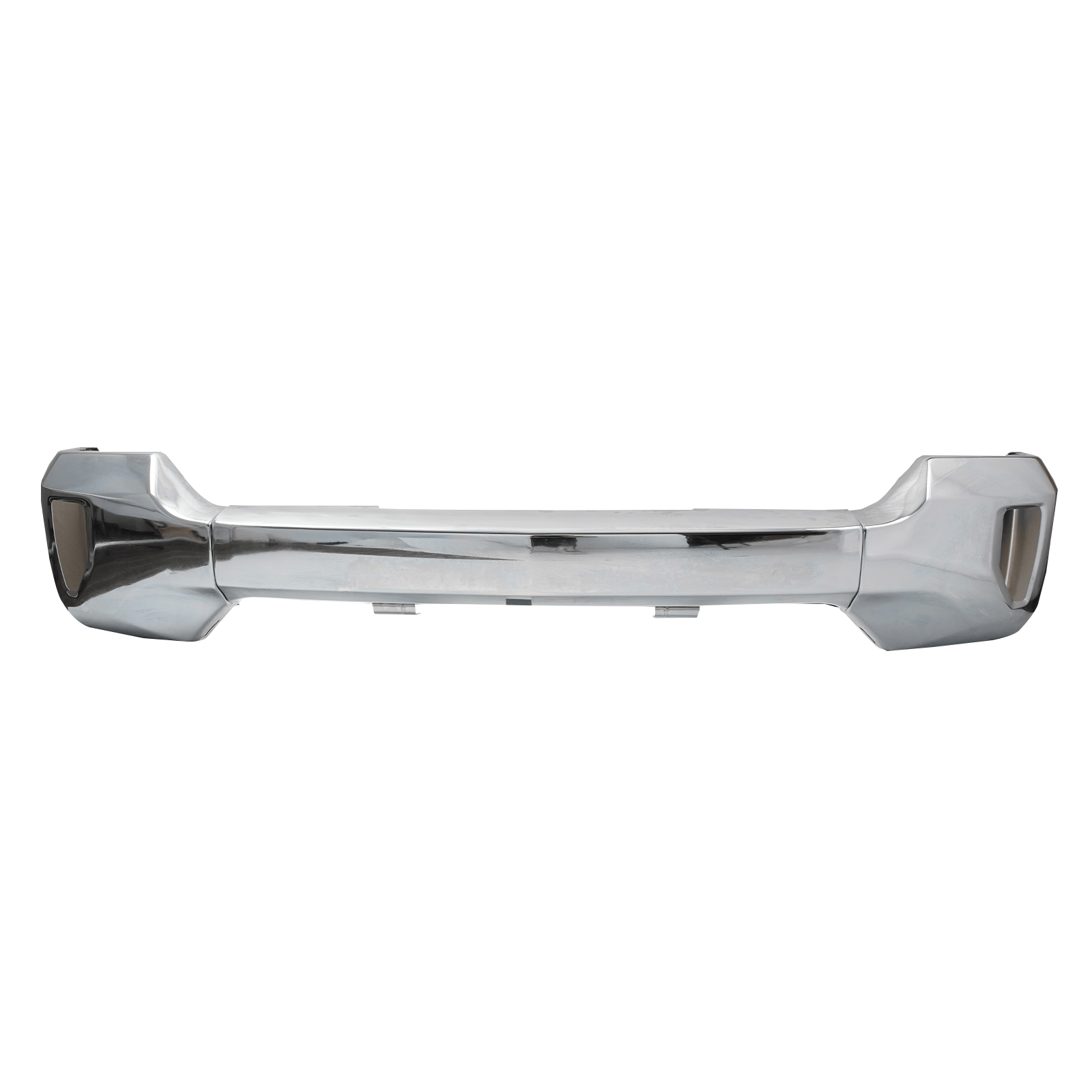 Front Bumper Face Bar w/Fog Light Hole Chrome Fit For Chevy Silverado 1500 16-19