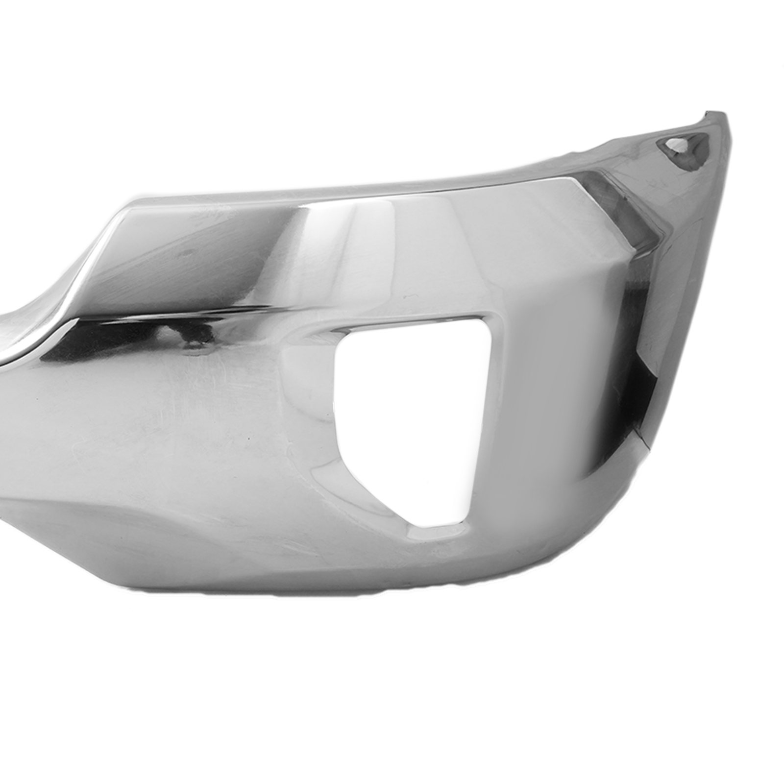 Front Bumper Face Bar w/Fog Light Hole Chrome Fit For Chevy Silverado 1500 16-19