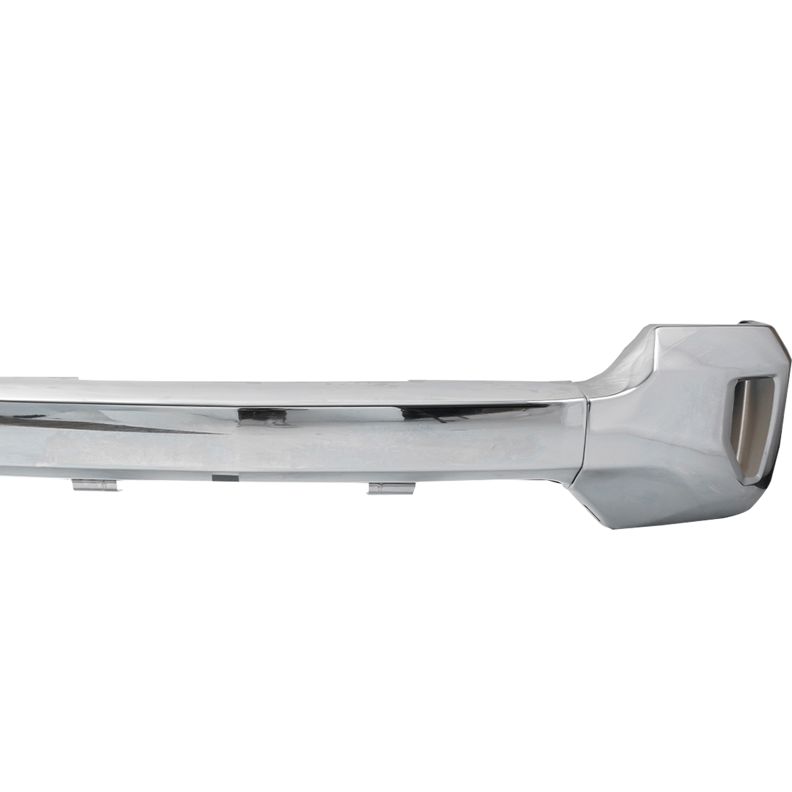 Front Bumper Face Bar w/Fog Light Hole Chrome Fit For Chevy Silverado 1500 16-19