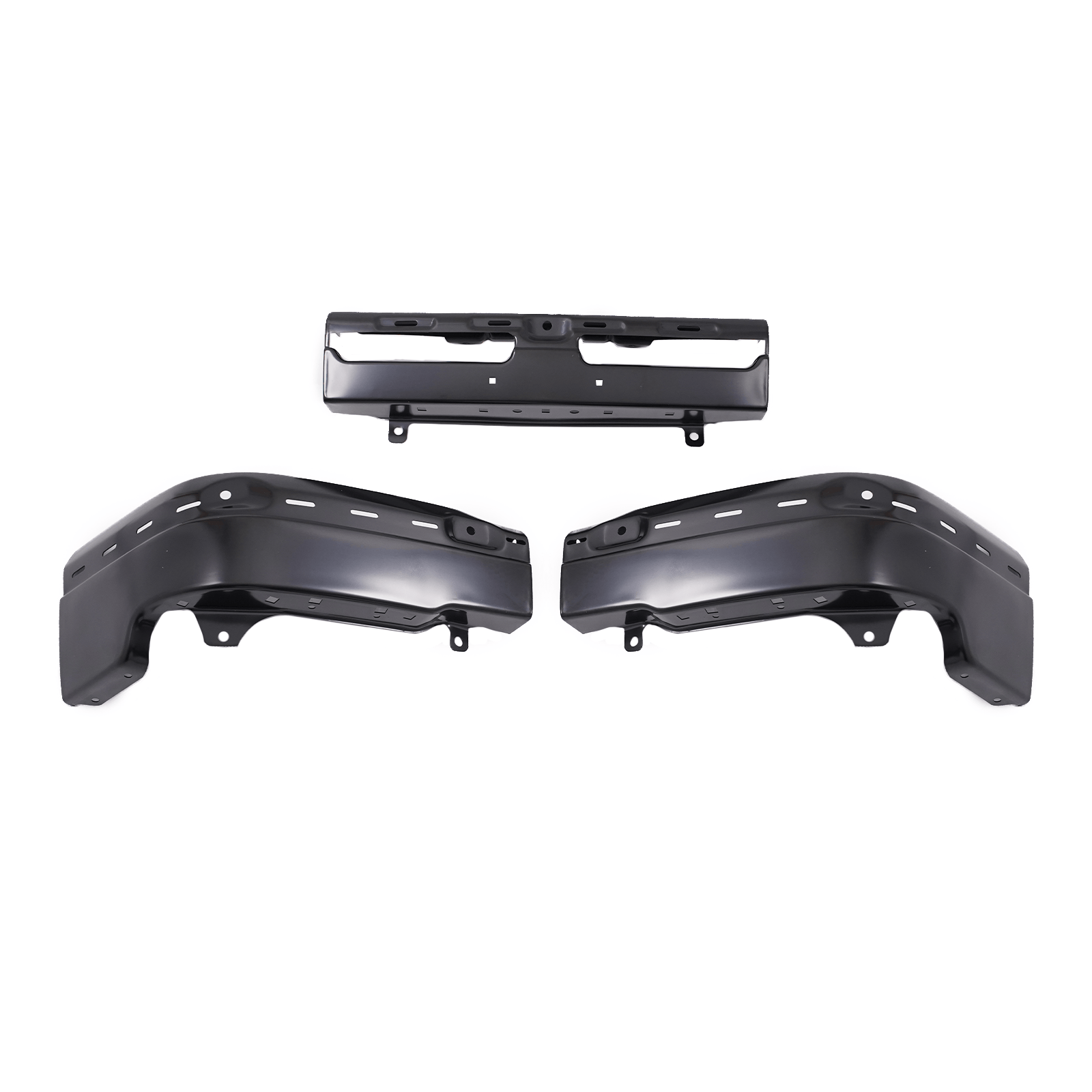 Front Bumper Fit for Chevrolet Silverado 1500 2003-2006 2007 Black Steel