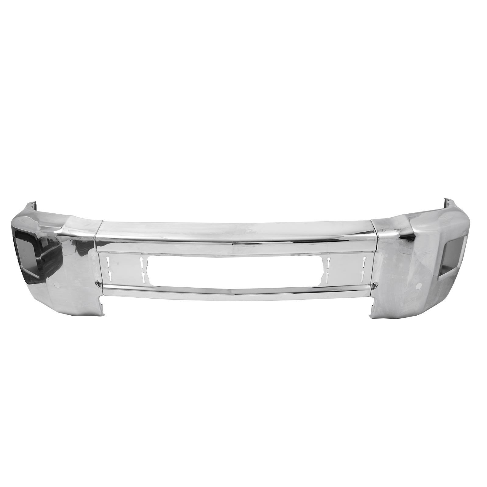 Front Bumper Fit For Chevy Silverado 2500 2015-2019 Chrome With Fog Light Holes