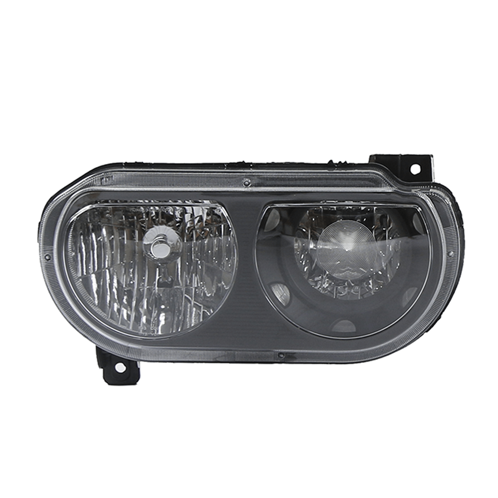 Headlight Assembly Lamp Black Left Right Side Fit For Dodge Challenger 2008-2014