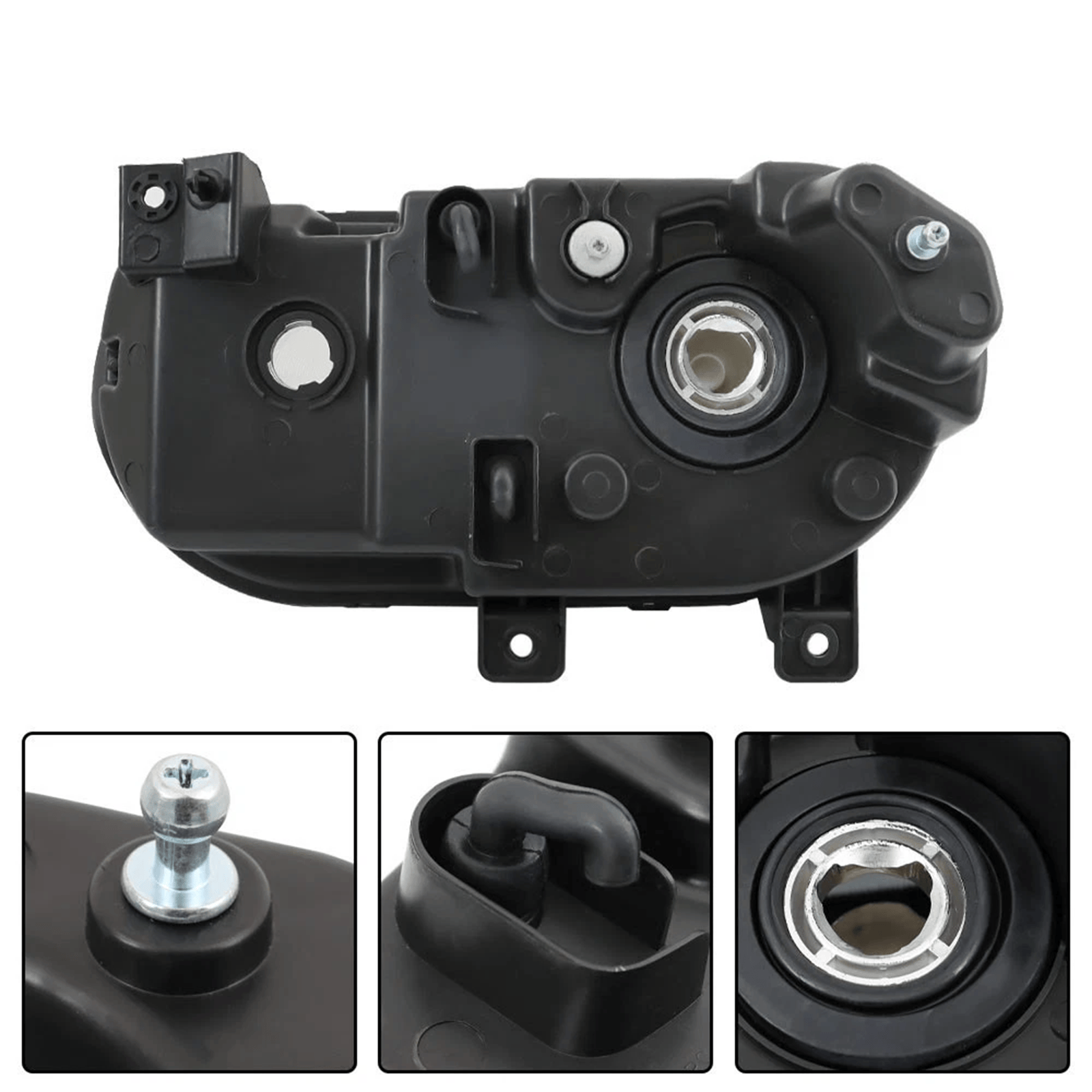 Headlight Assembly Lamp Black Left Right Side Fit For Dodge Challenger 2008-2014