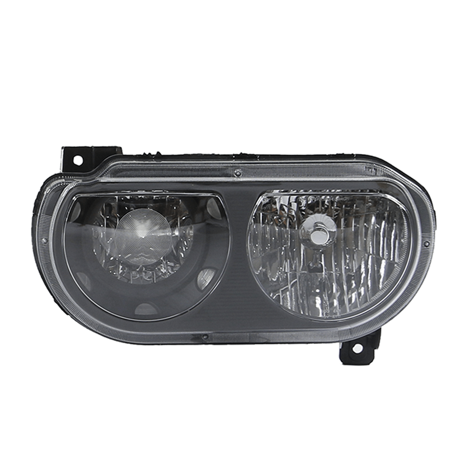 Headlight Assembly Lamp Black Left Right Side Fit For Dodge Challenger 2008-2014