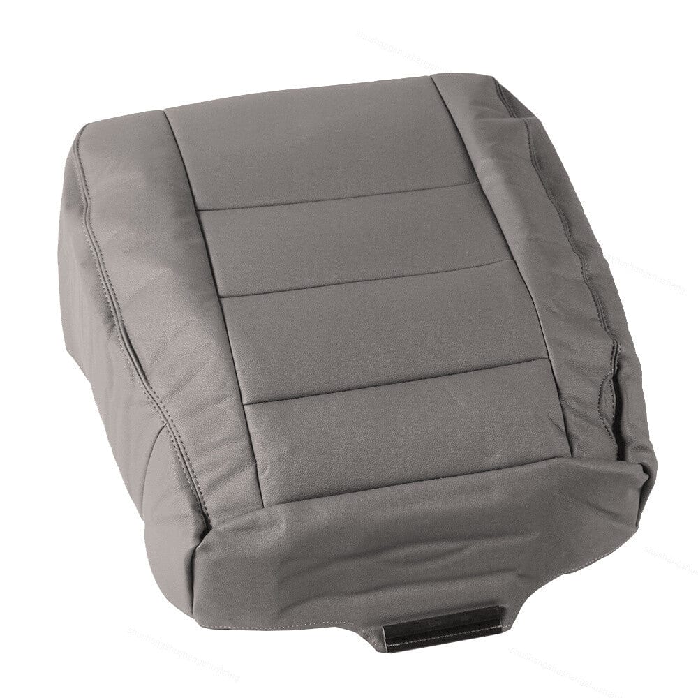 Leather Driver Bottom Seat Cover Gray Fit For Ford F350 XL 03-2007