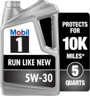 Mobil 1 Advanced Full Synthetic Motor Oil 5W-30, 5 Quart