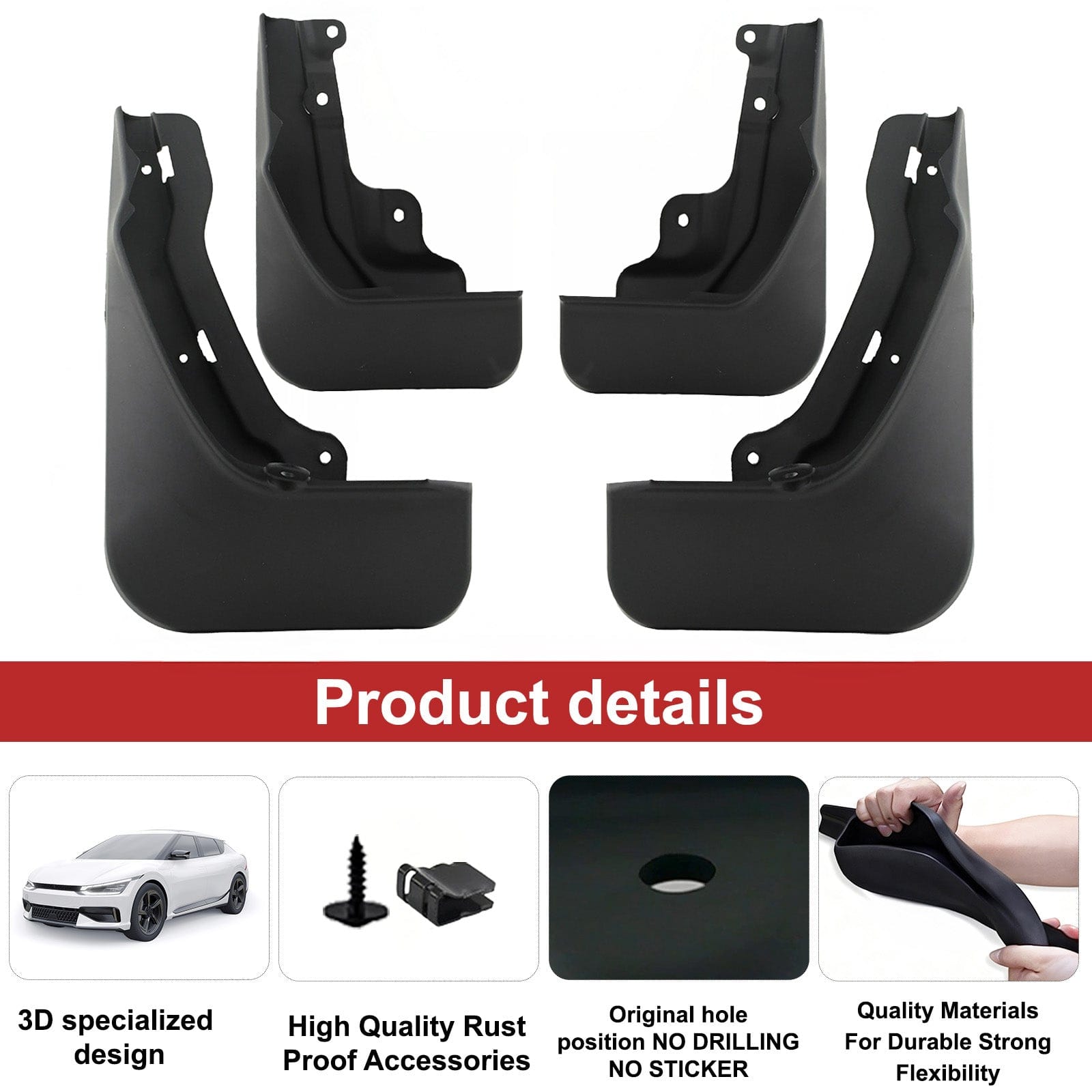 Molded Splash Guards | 2023–2026 Honda CR-V Front & Rear