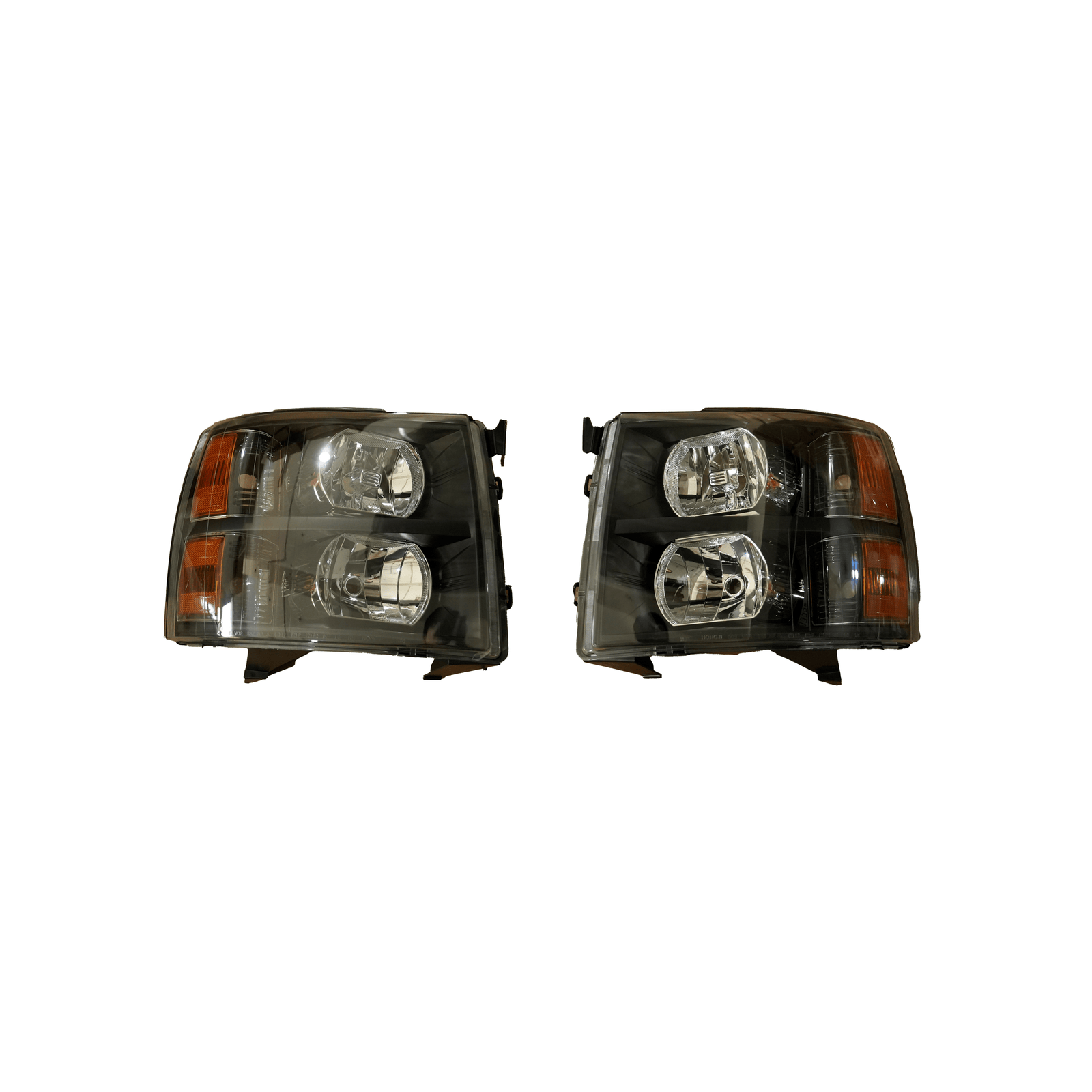 Pair Headlights Headlamps Assembly Fit For Chevy Silverado 1500 2500 3500 07-14