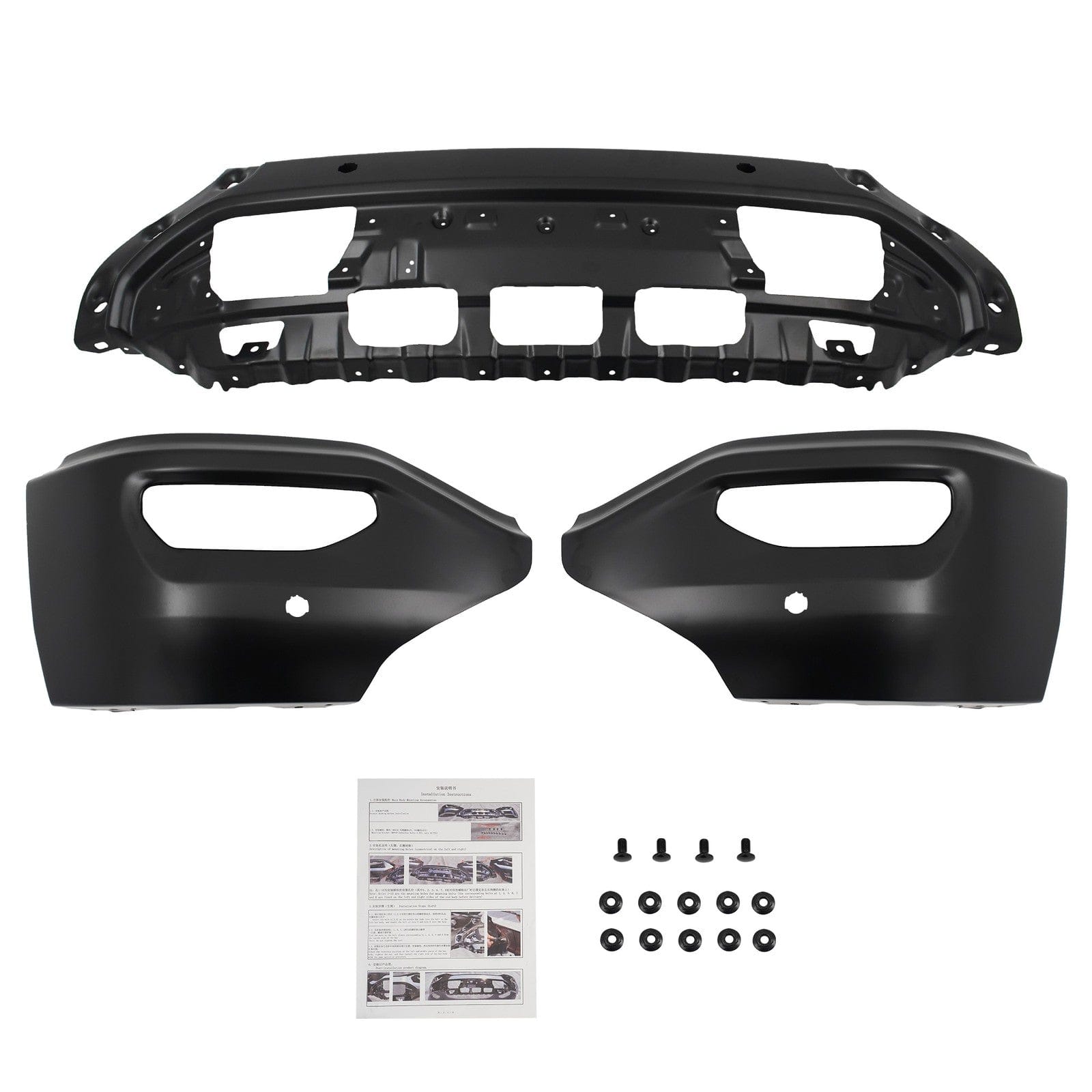 Primered Front Bumper Face Bar fit for GMC Sierra 1500 2016-2018 w/ Park holes