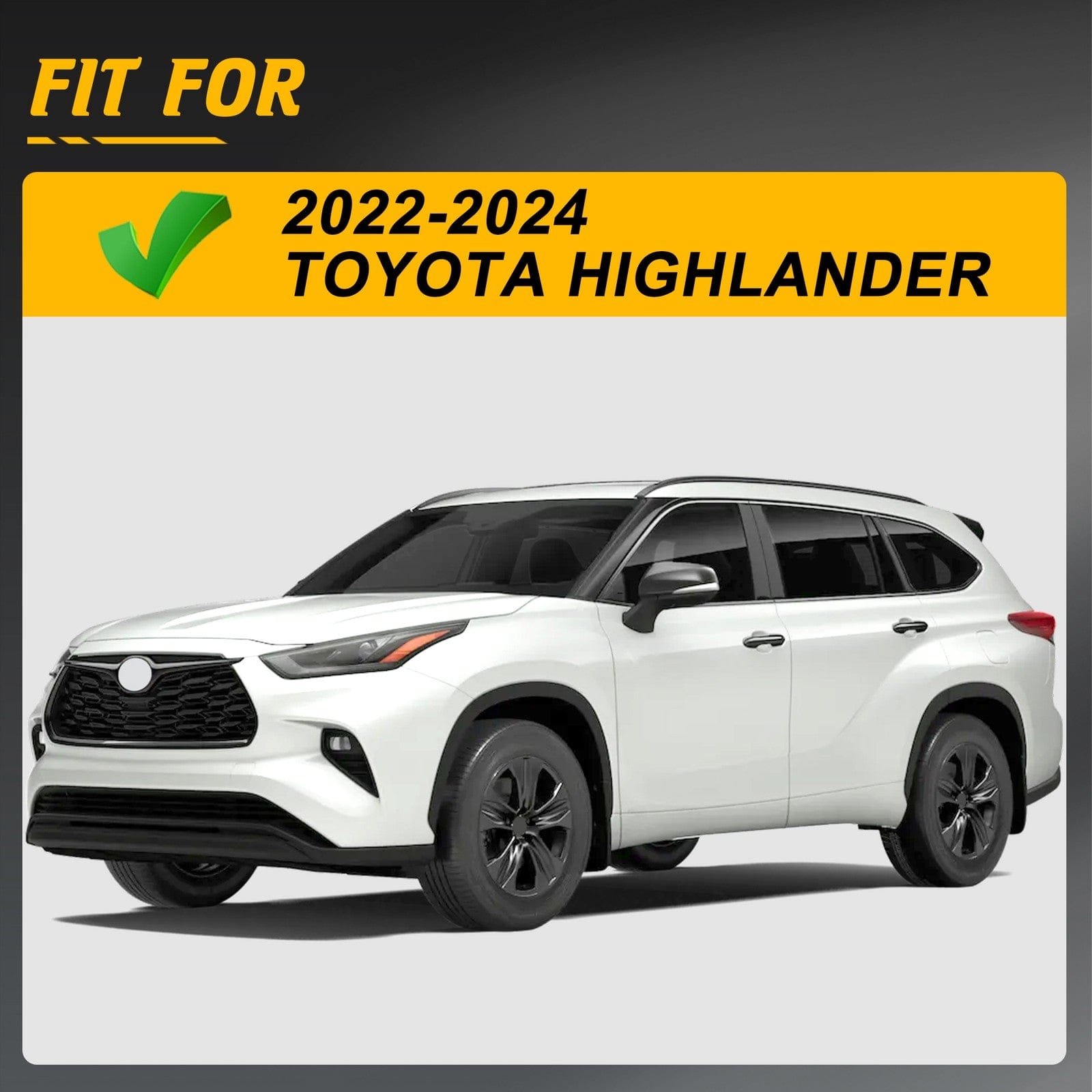 Running Board Side Step Nerf Bar Aluminum Fit For Toyota Highlander 2020-2025