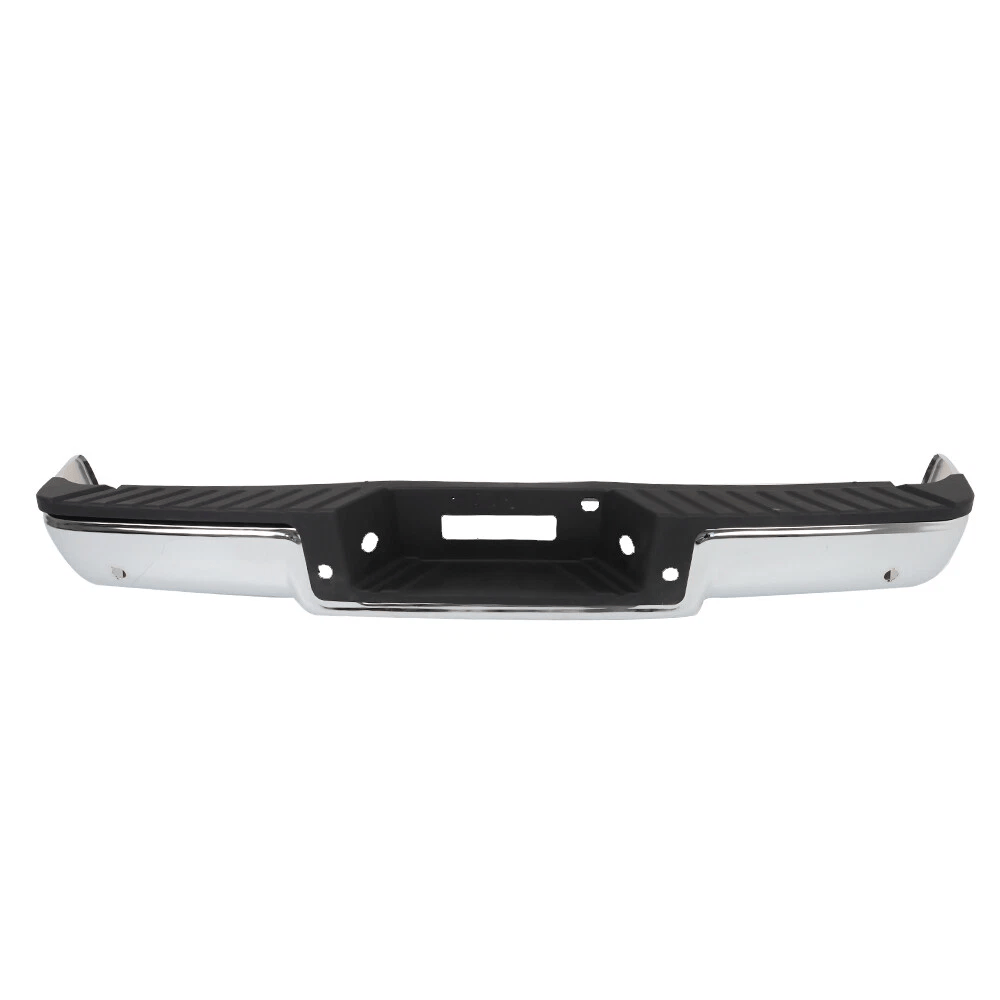 Steel Rear Step Bumper Assembly Fit For Ford F-150 06-08 w/Sensor Holes Chrome