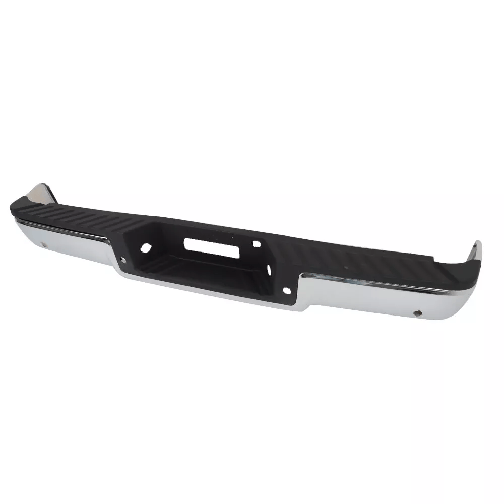 Steel Rear Step Bumper Assembly Fit For Ford F-150 06-08 w/Sensor Holes Chrome