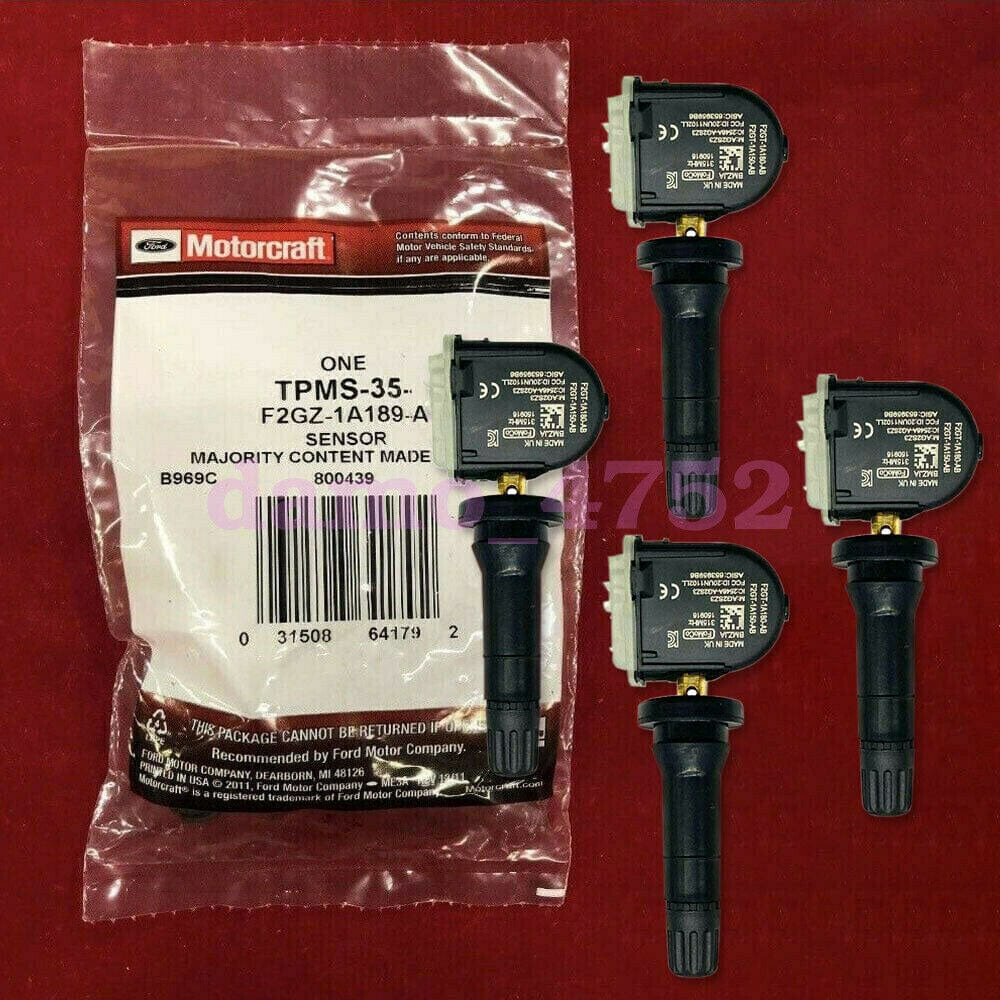 Motorcraft TPM-35 Tire Pressure Monitor Sensor F2GZ-1A189-A Ford F-150 Explorer Mustang 4pcs
