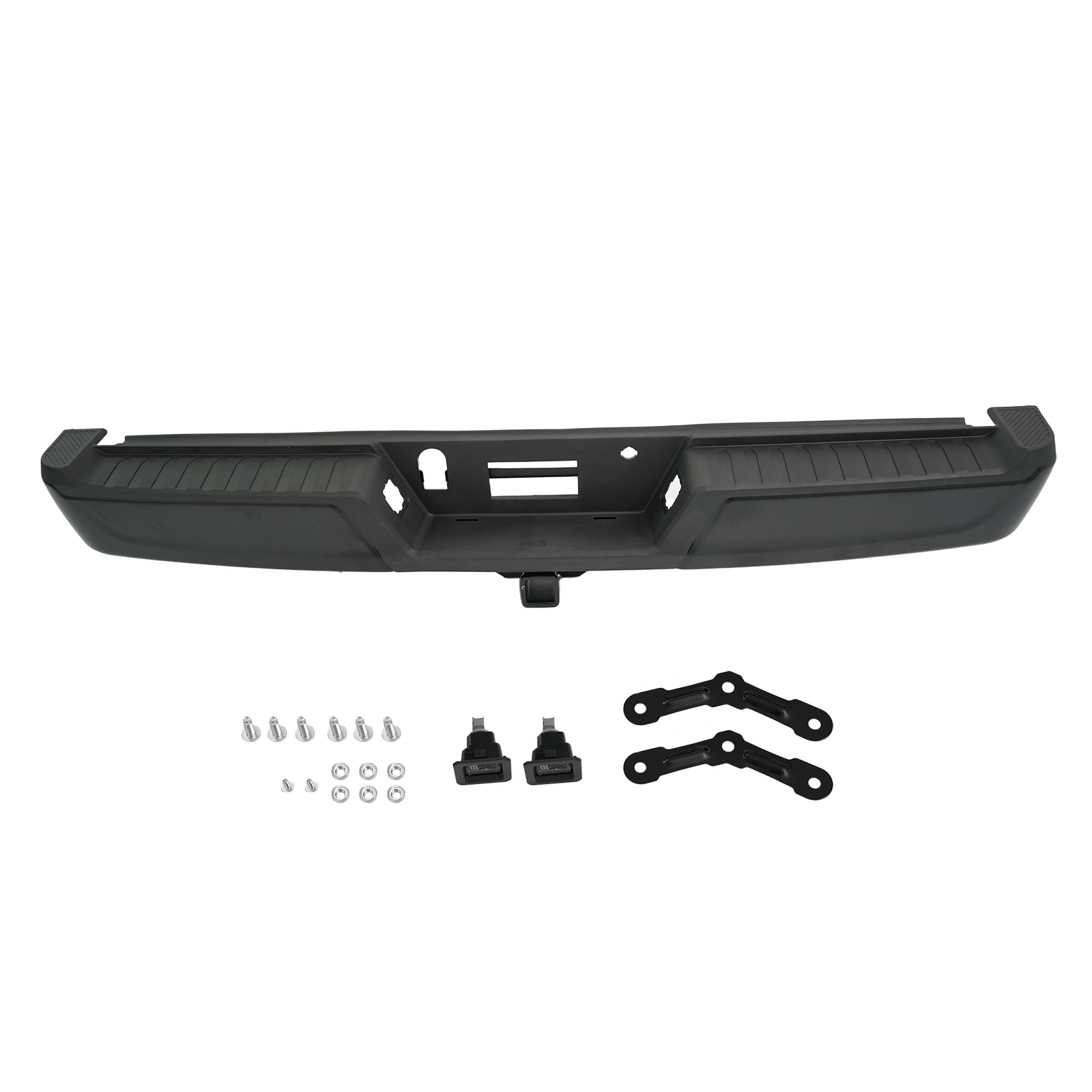 W/o Sensor Holes Fit For Ford F-150 2021 2022 2023 Rear Bumper Assembly Black