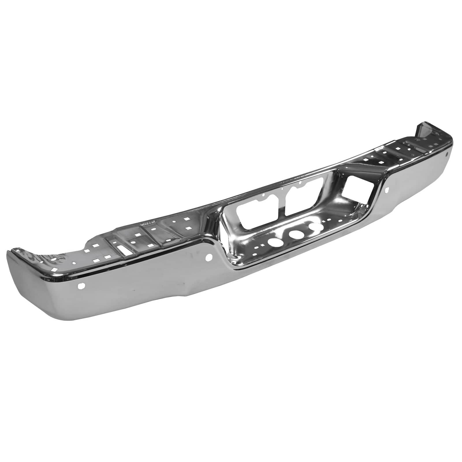 w/ Sensor Holes Chrome Rear Bumper Face Bar Fit For Toyota Tundra 2007-2013