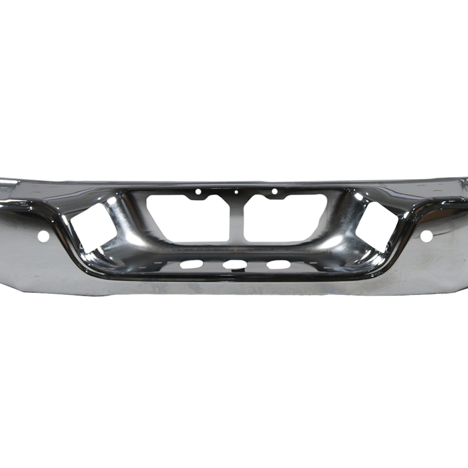 w/ Sensor Holes Chrome Rear Bumper Face Bar Fit For Toyota Tundra 2007-2013