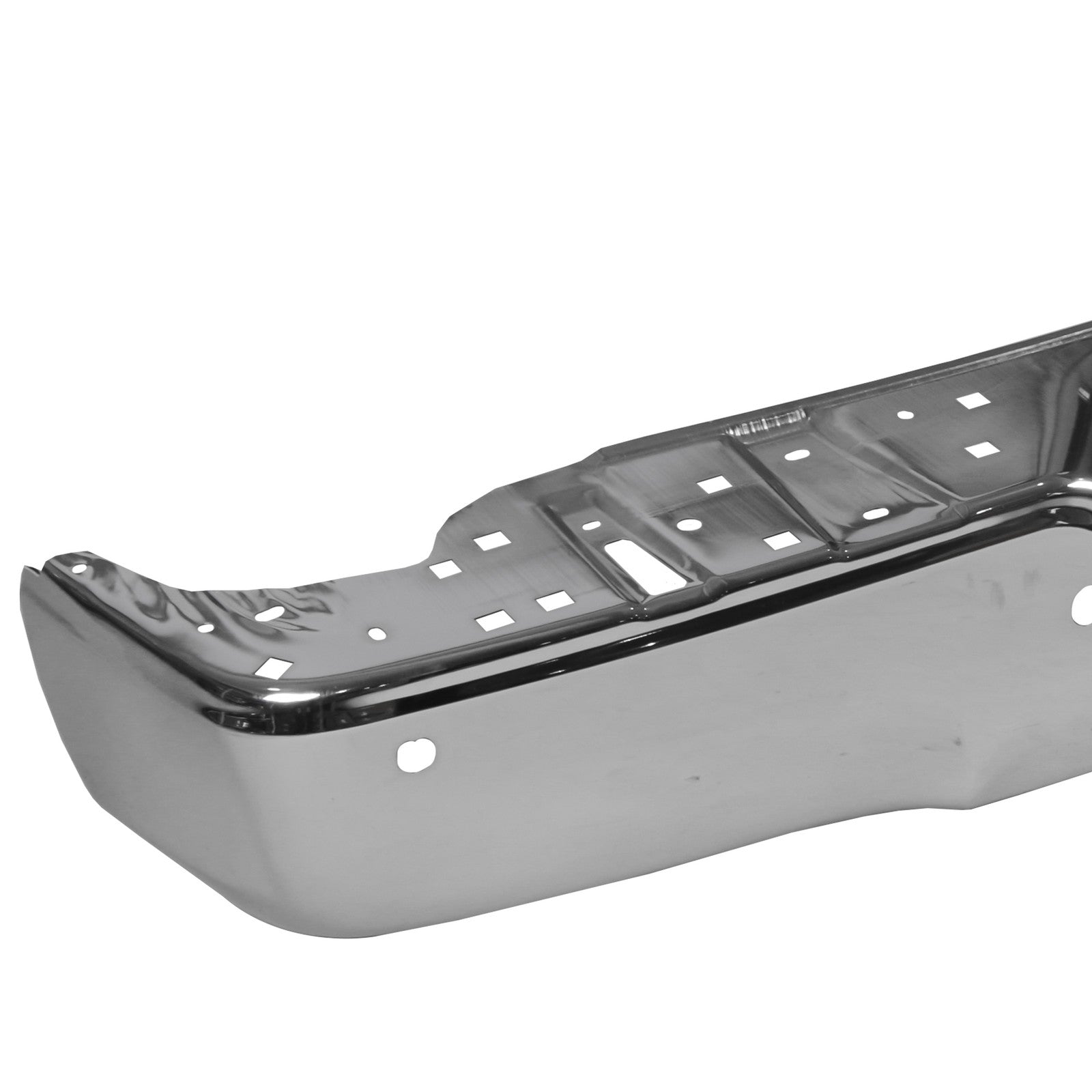 w/ Sensor Holes Chrome Rear Bumper Face Bar Fit For Toyota Tundra 2007-2013