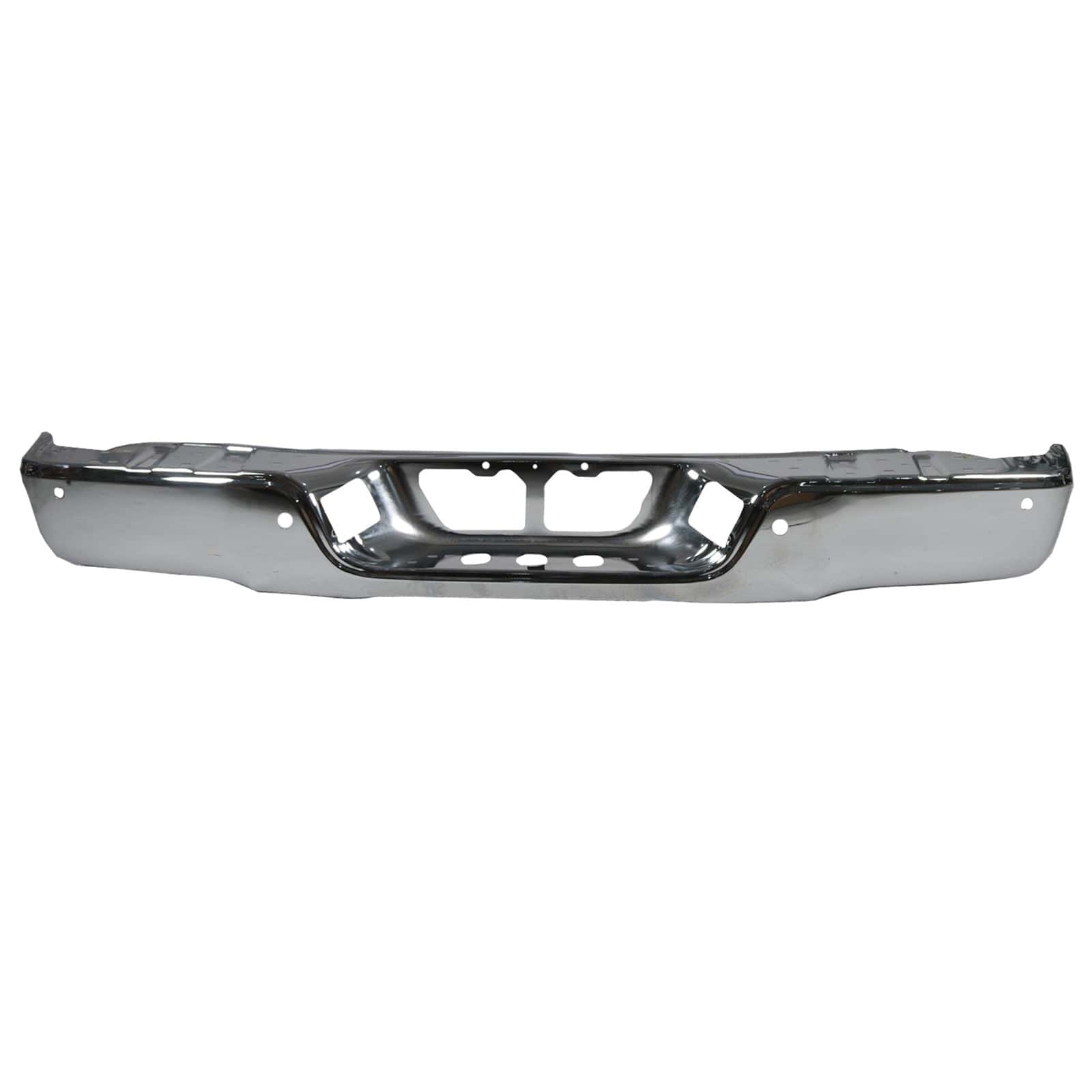 w/ Sensor Holes Chrome Rear Bumper Face Bar Fit For Toyota Tundra 2007-2013