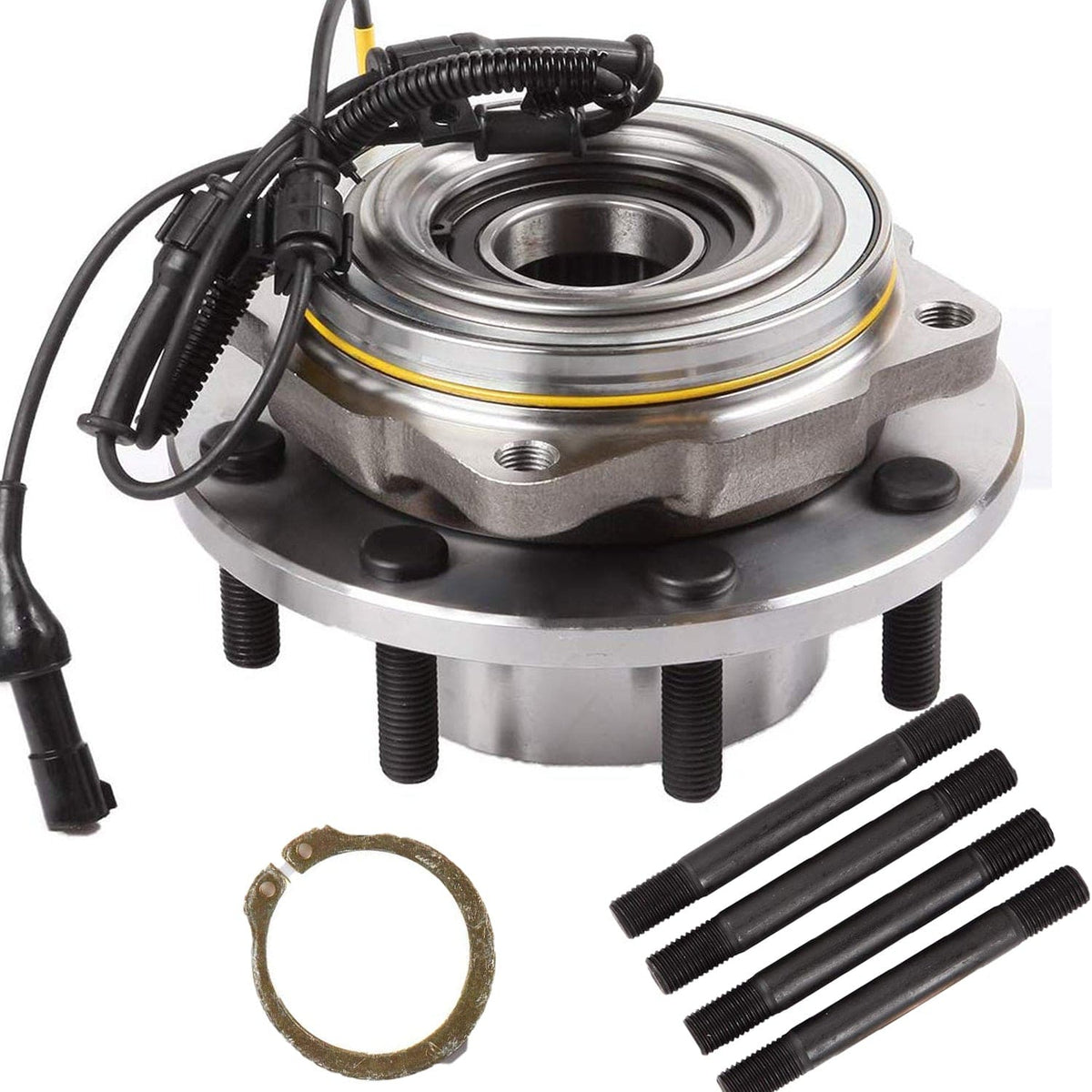 Ford Super Duty Front Wheel Bearing Hub Assembly, 8 Lugs 4WD w/ABS -- 515081 (2 Pack)