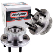 Dodge Dakota Front Wheel Bearing Hub Assembly, 6 Lugs RWD w/ABS -- 515033 (2 Pack)