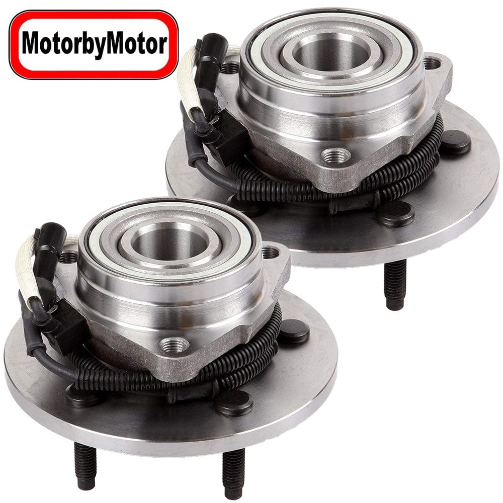 Dodge Dakota Front Wheel Bearing Hub Assembly, 6 Lugs 4WD w/ABS -- 515008 / 515009 (2 Pack)