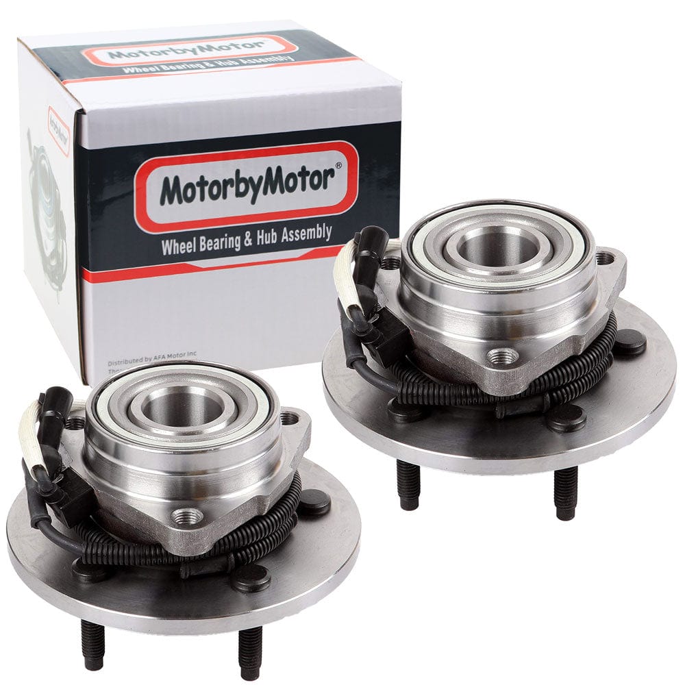 Dodge Dakota Front Wheel Bearing Hub Assembly, 6 Lugs 4WD w/ABS -- 515008 / 515009 (2 Pack)
