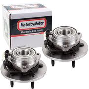 Dodge Dakota Front Wheel Bearing Hub Assembly, 6 Lugs 4WD w/ABS -- 515008 / 515009 (2 Pack)