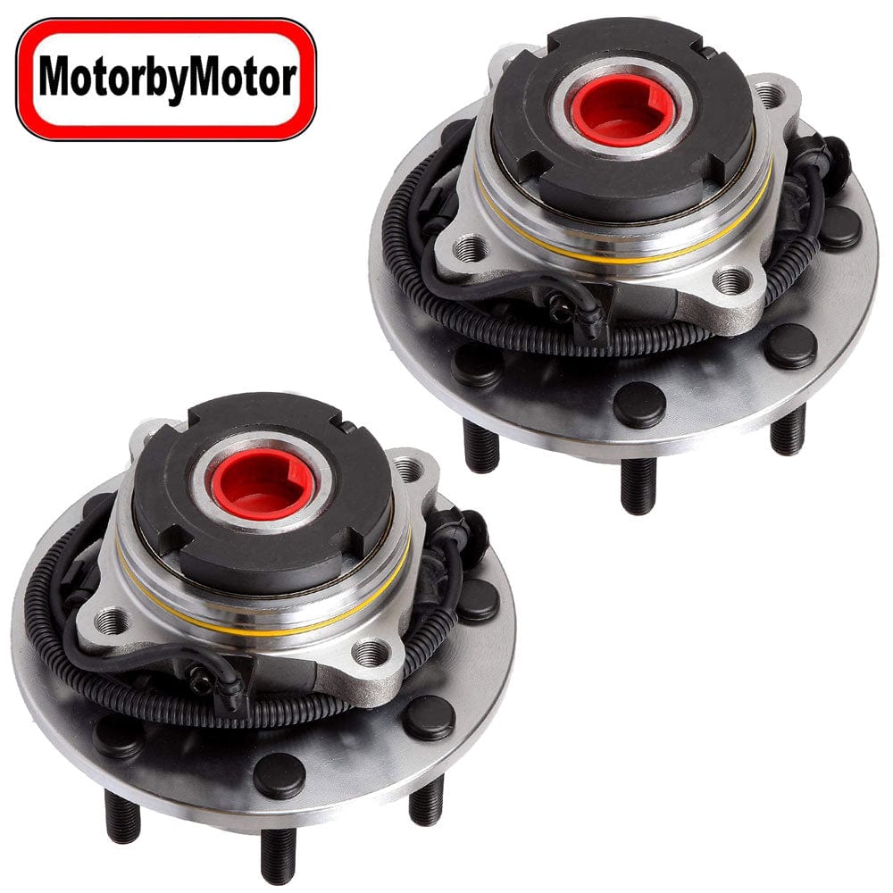 Ford Super Duty Front Wheel Bearing Hub Assembly, 8 Lugs 4WD w/ABS -- 515077 (2 Pack)