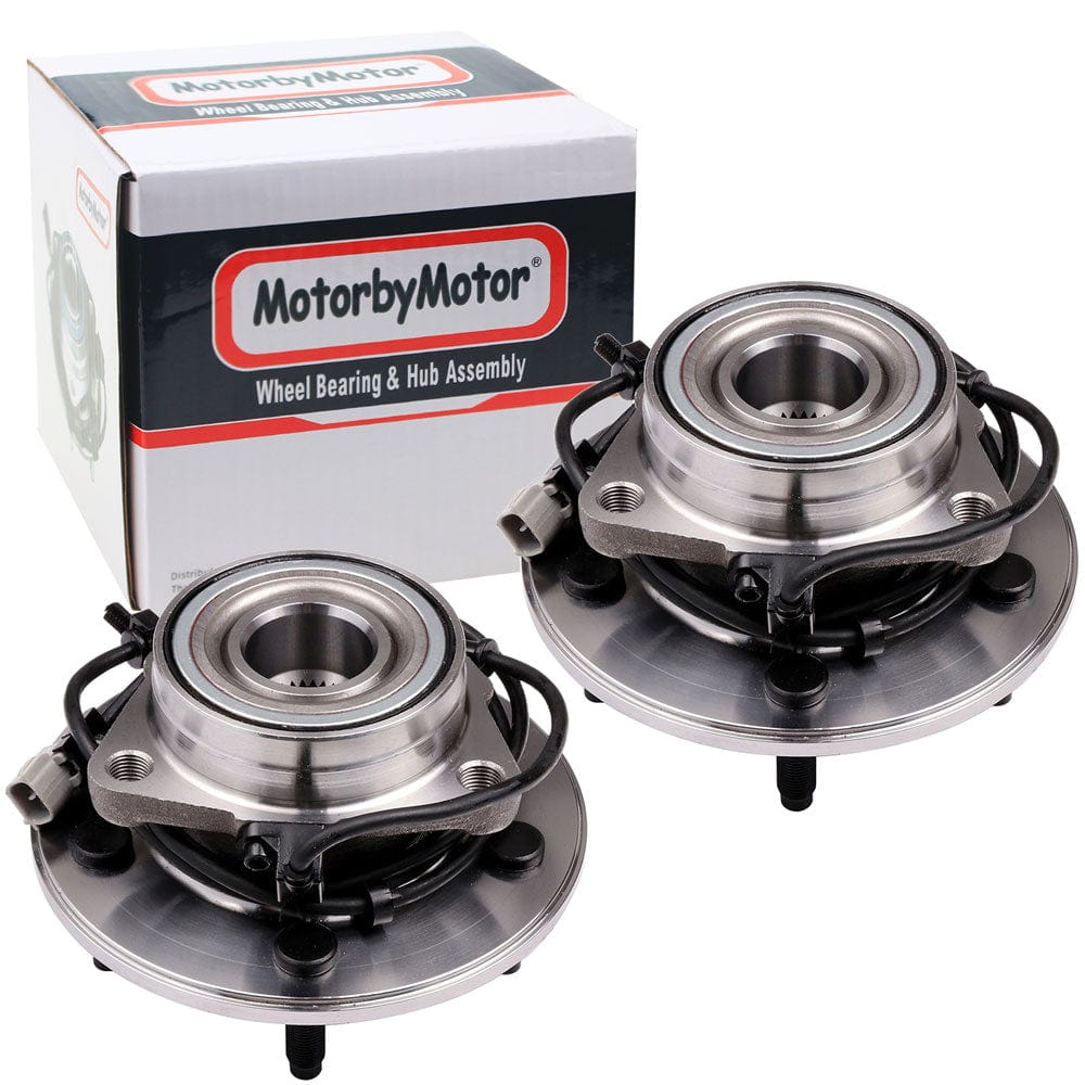 Dodge Ram 1500 Front Wheel Bearing Hub Assembly, 5 Lugs 4WD w/ABS -- 515039 (2 Pack)