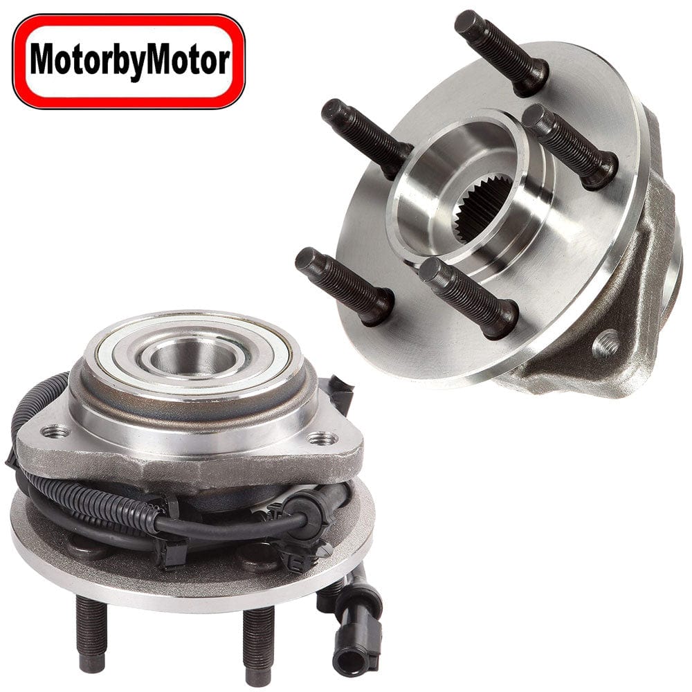 Ford Ranger Front Wheel Bearing Hub Assembly, 5 Lugs 4WD w/ABS -- 515013 (2 Pack)