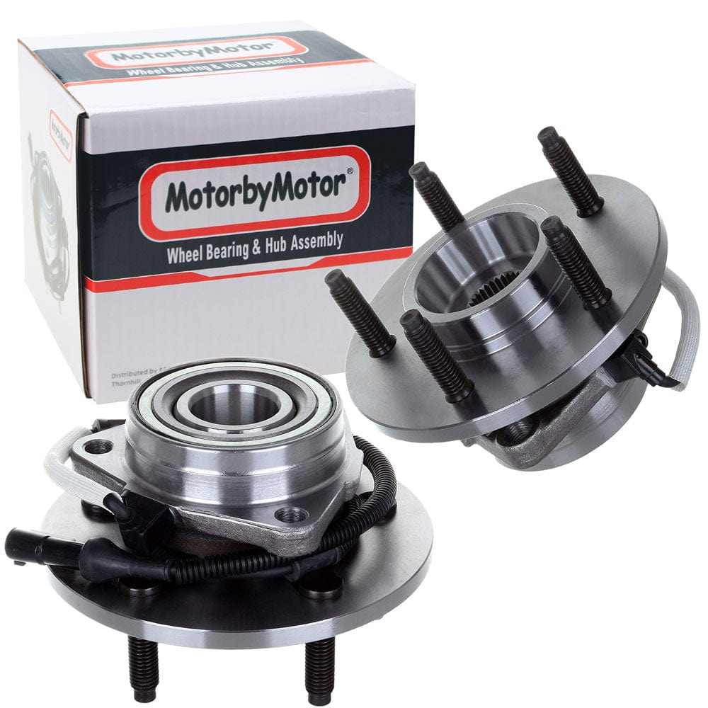 Lincoln Navigator Front Wheel Bearing Hub Assembly, 5 Lugs 4WD w/ABS -- 515031 (2 Pack)
