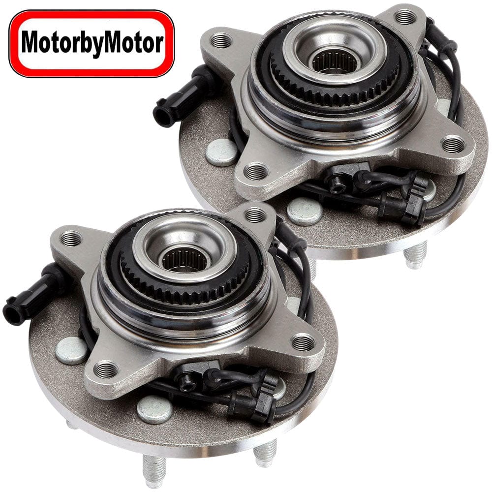 Ford Expedition Front Wheel Bearing Hub Assembly, 6 Lugs 4WD w/ABS -- 515043 (2 Pack)