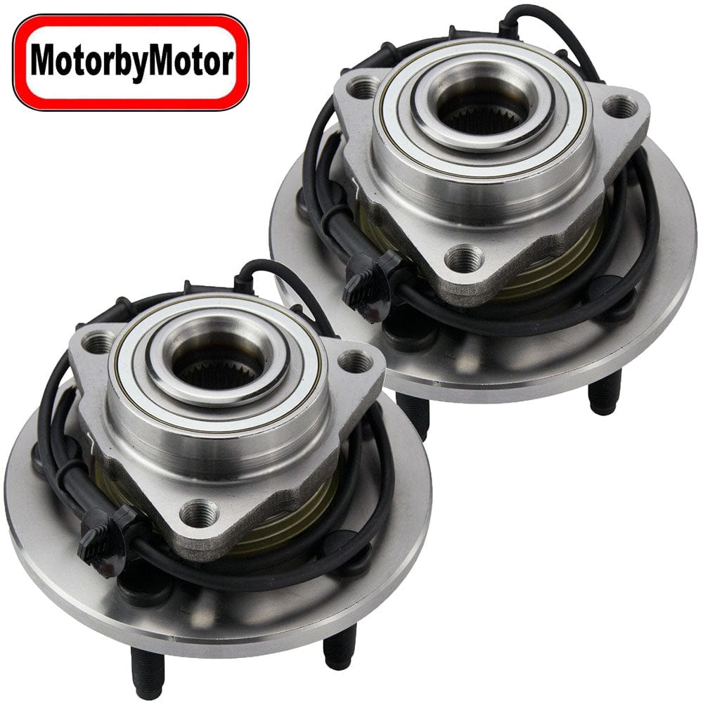 Dodge Ram 1500 Front Wheel Bearing Hub Assembly, 5 Lugs w/ABS -- 515073 (2 Pack)