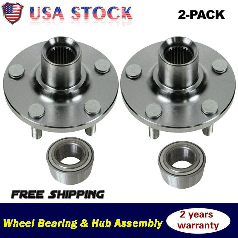 Chrysler PT Cruiser Front Wheel Bearing Hub Assembly 2002-2010, 5 Lugs - 510058 (2 Pack)