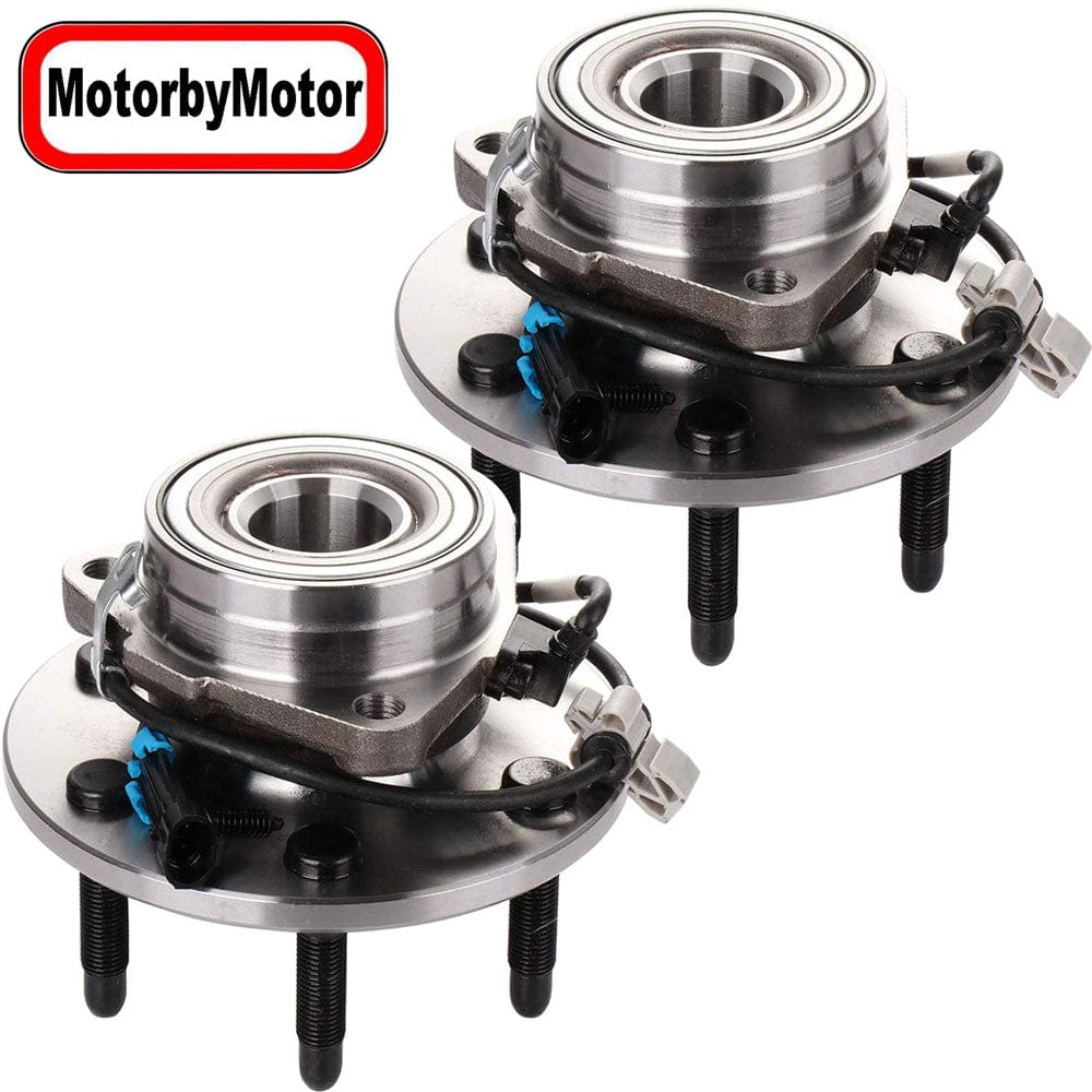 Chevrolet Astro Front Wheel Bearing Hub Assembly, 6 Lugs AWD w/ABS -- 515091 / 515092 (2 Pack)