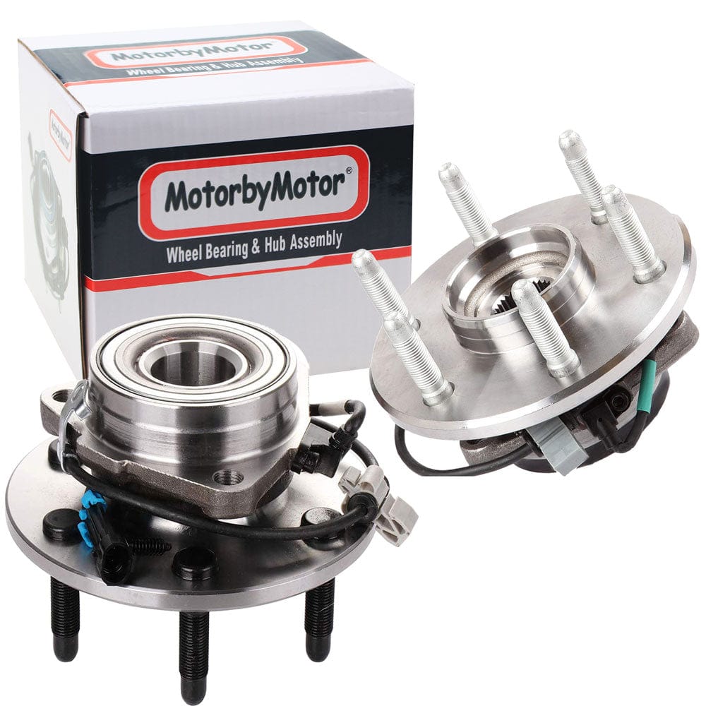 Chevrolet Astro Front Wheel Bearing Hub Assembly, 6 Lugs AWD w/ABS -- 515091 / 515092 (2 Pack)
