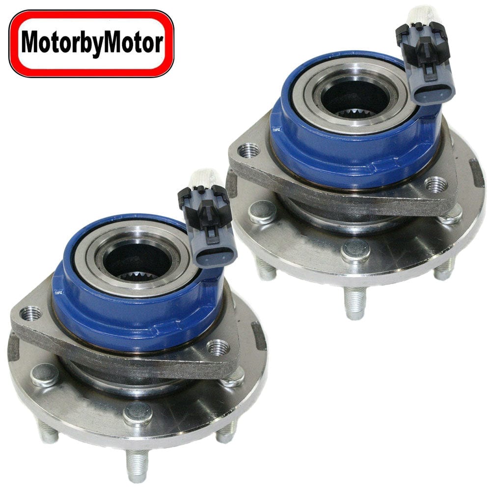 Chevrolet Blazer Front Wheel Bearing Hub Assembly, 5 Lugs RWD w/ABS - 513200 (2 Pack)
