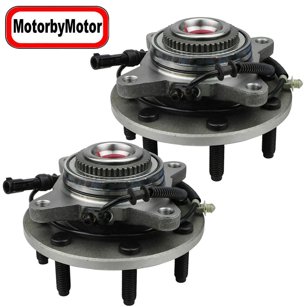 Ford F-150 Front Wheel Bearing Hub Assembly, 7 Lugs AWD 4WD w/ABS -- 515080 (2 Pack)