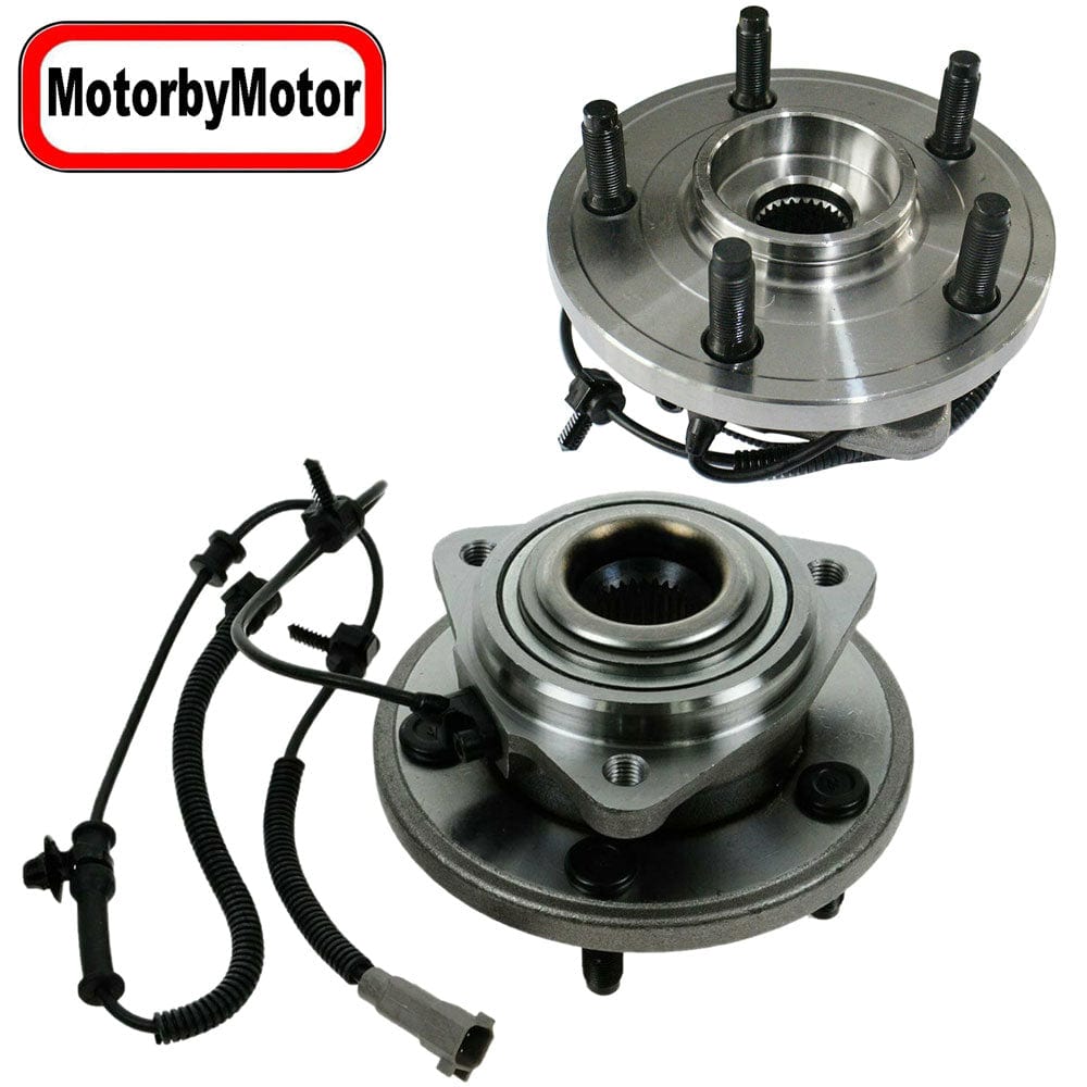 Jeep Commander Front Wheel Bearing Hub Assembly, ABS Sensor 5 Lugs - 513234 (2 Pack)