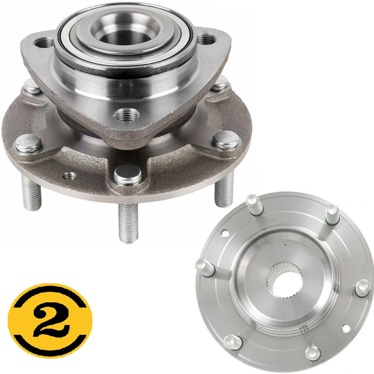 Hyundai Entourage Front Wheel Bearing Hub Assembly, 6 Lugs -- 515090 (2 Pack)