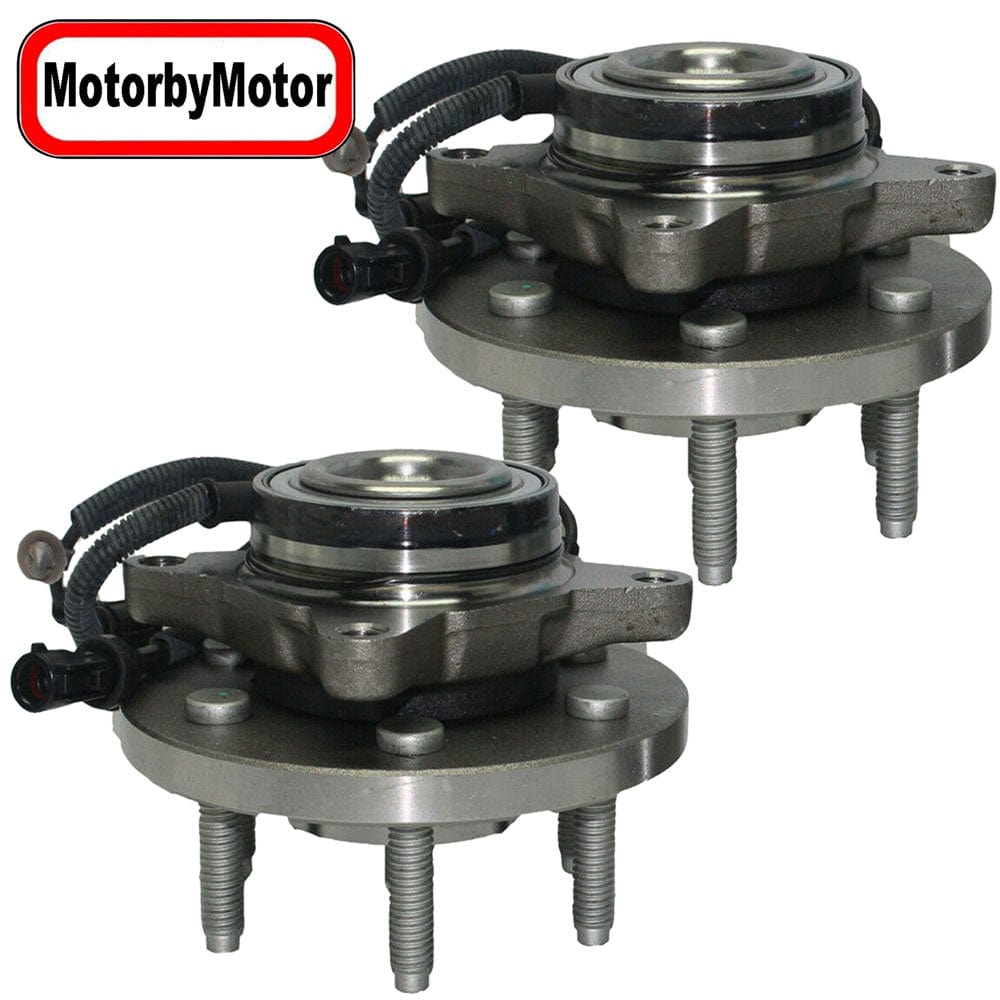 Ford Expedition Front Wheel Bearing Hub Assembly, 6 Lugs 2WD RWD w/ABS -- 515094 (2 Pack)